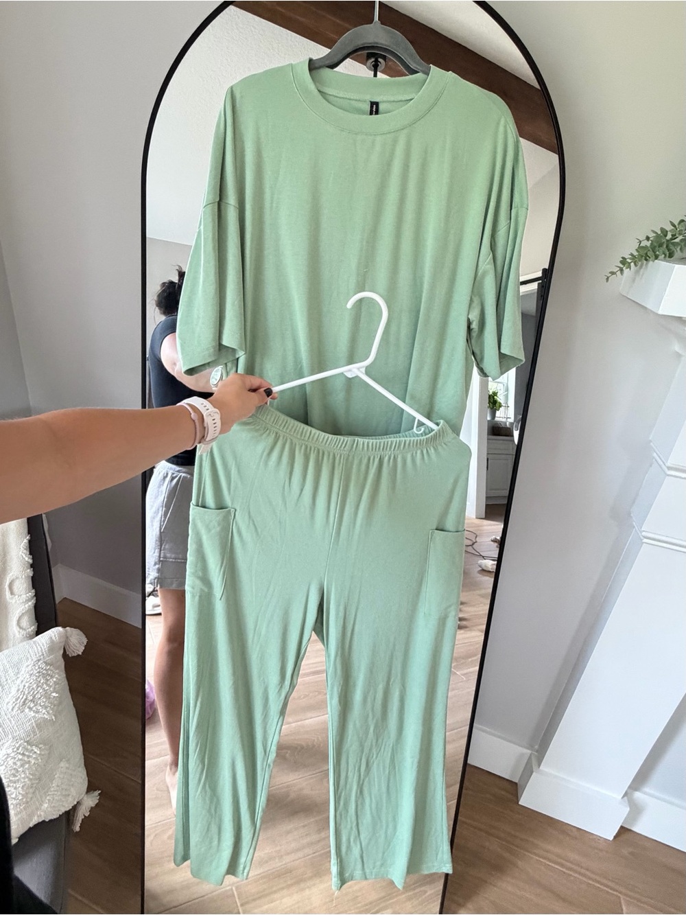 Casual Women's Lounge Set - Sage Green